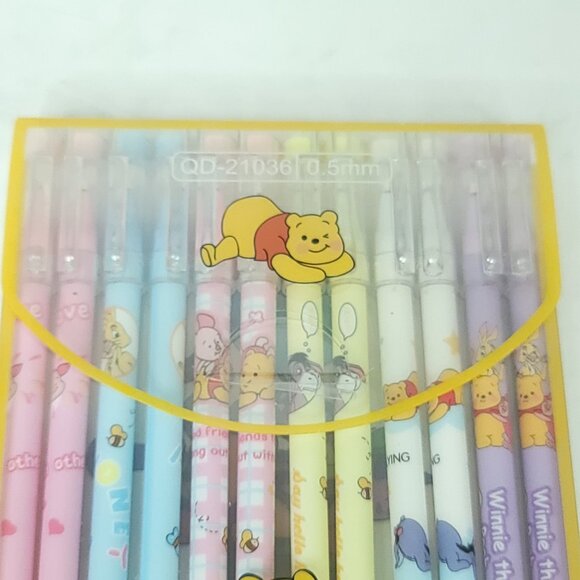 Winnie The Pooh Eeyore Owl Rabbit Gel Pens Lot Of 12 Gel Pens NEW Sealed - Picture 2 of 4